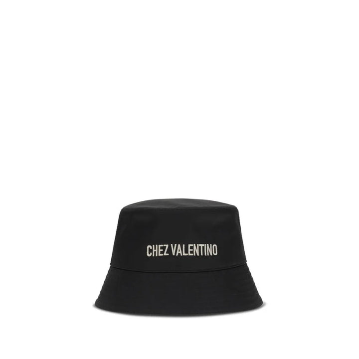 Valentino Garavani Black Cotton Bucket Hat