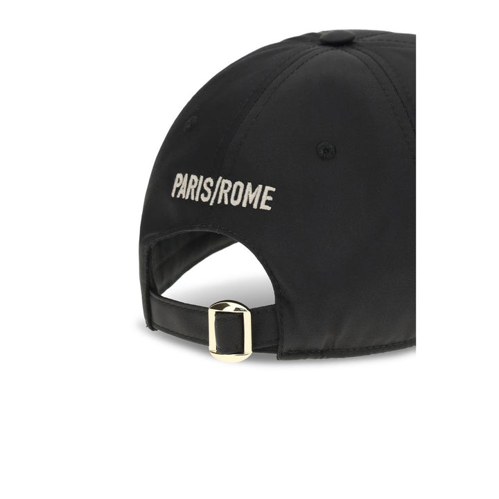 Valentino Garavani Black Cotton Cap (baseball Hat)
