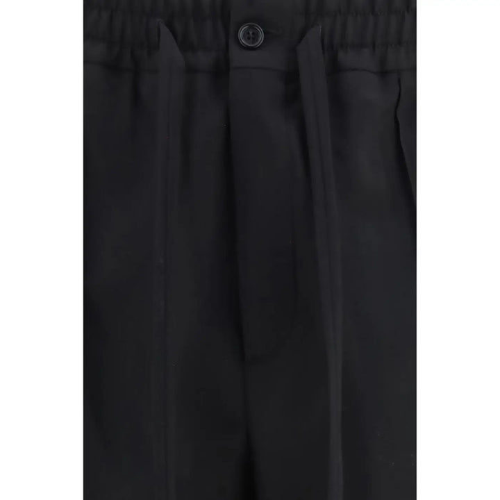 Valentino Garavani Black Cotton Chino Pants
