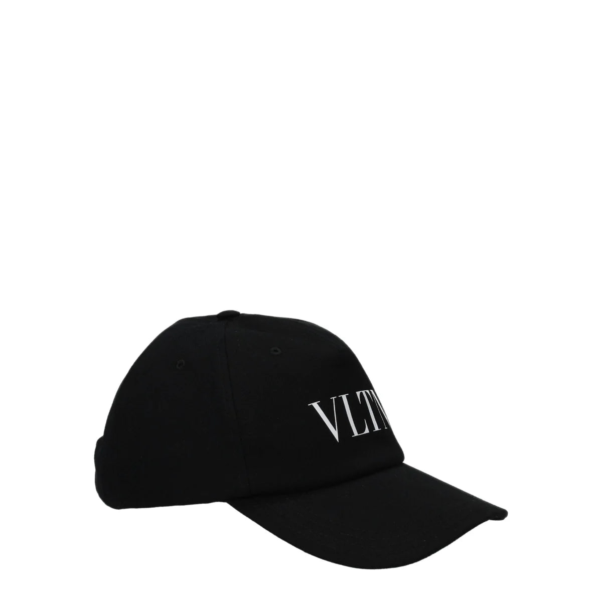 Valentino Garavani Black Cotton Hat with Front Logo HDA10TNQ0NI