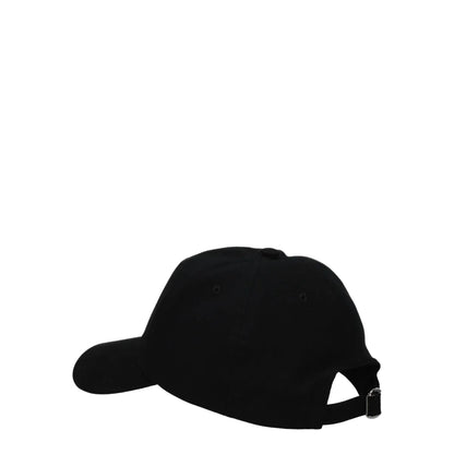 Valentino Garavani Black Cotton Hat with Front Logo HDA10TNQ0NI