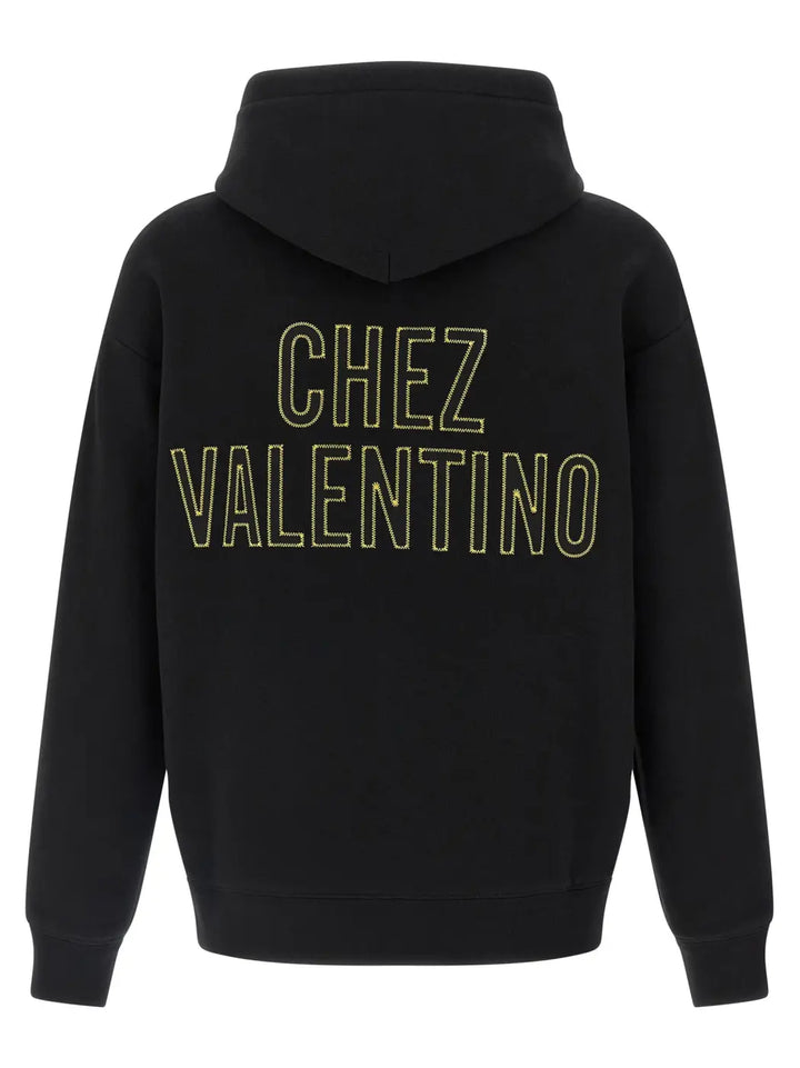 Valentino Garavani Black Cotton Sweatshirt