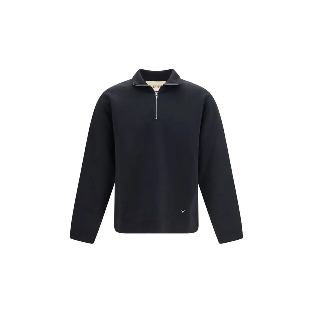Valentino Garavani Black Cotton Sweatshirt