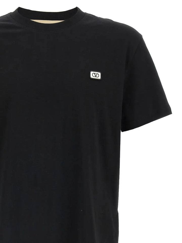 Valentino Garavani Black Cotton T-shirt