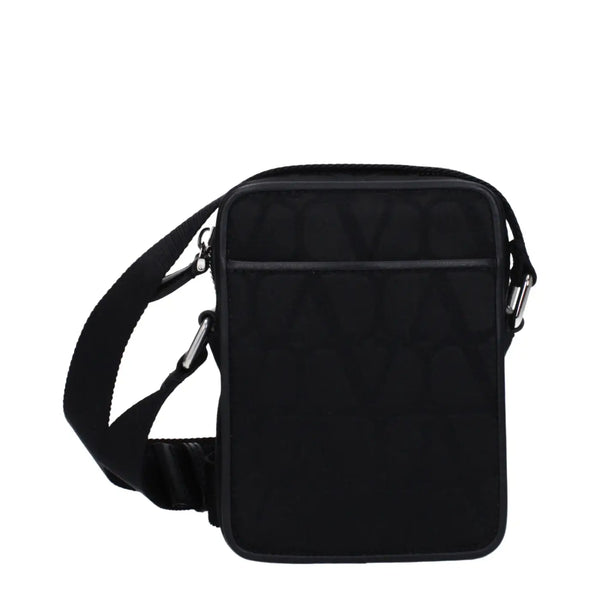 Valentino Garavani Black Fabric Crossbody Bag