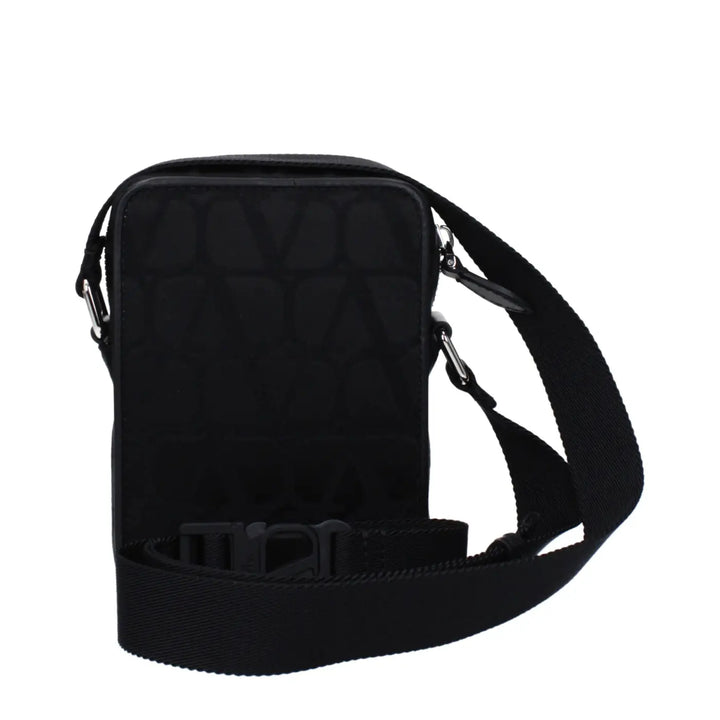 Valentino Garavani Black Fabric Crossbody Bag
