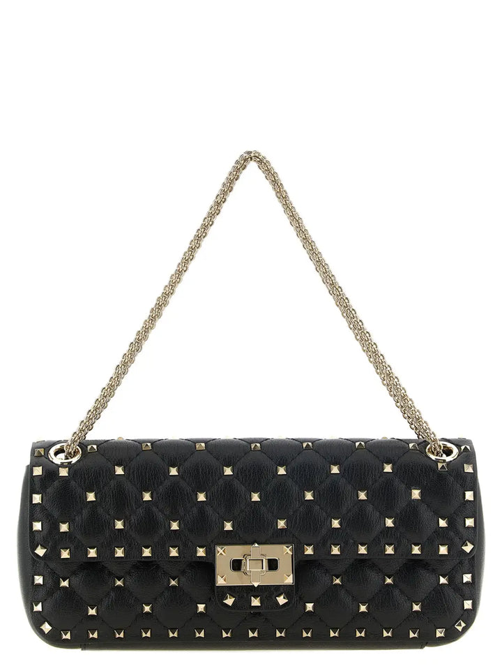 Valentino Garavani Black Goatskin Shoulder Bag