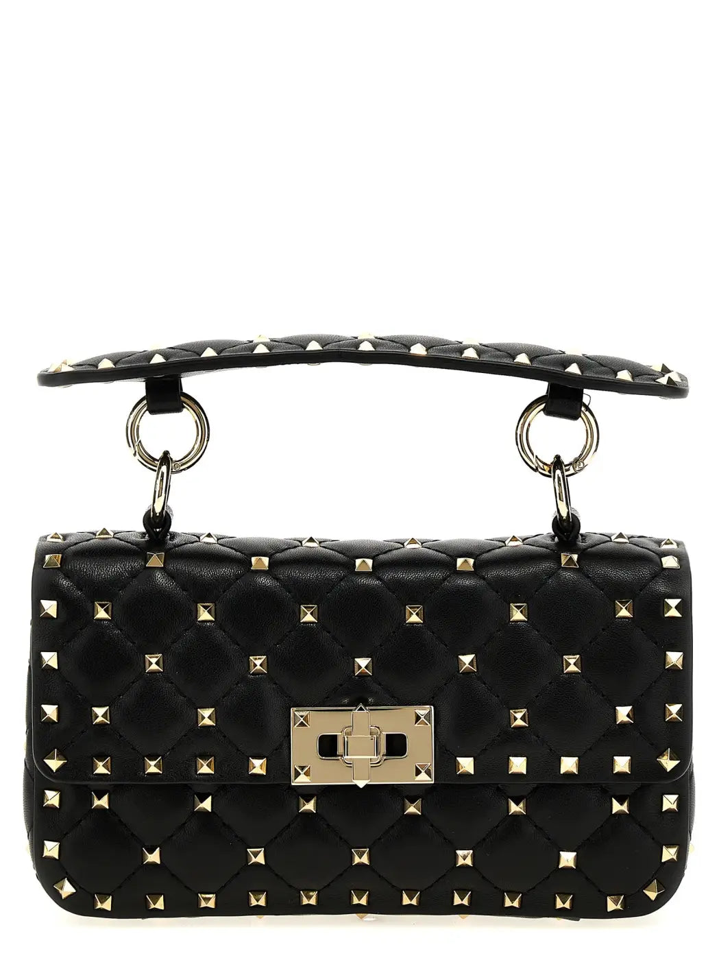 Valentino Garavani Black Lamb Leather Handbag