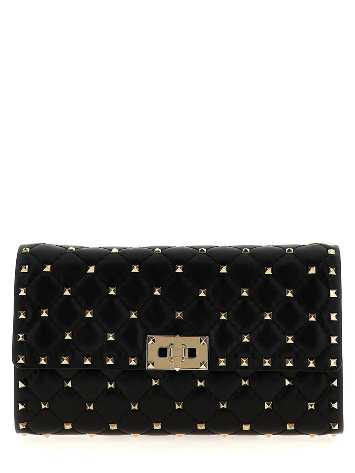 Valentino Garavani Black Lamb Leather Shoulder Bag