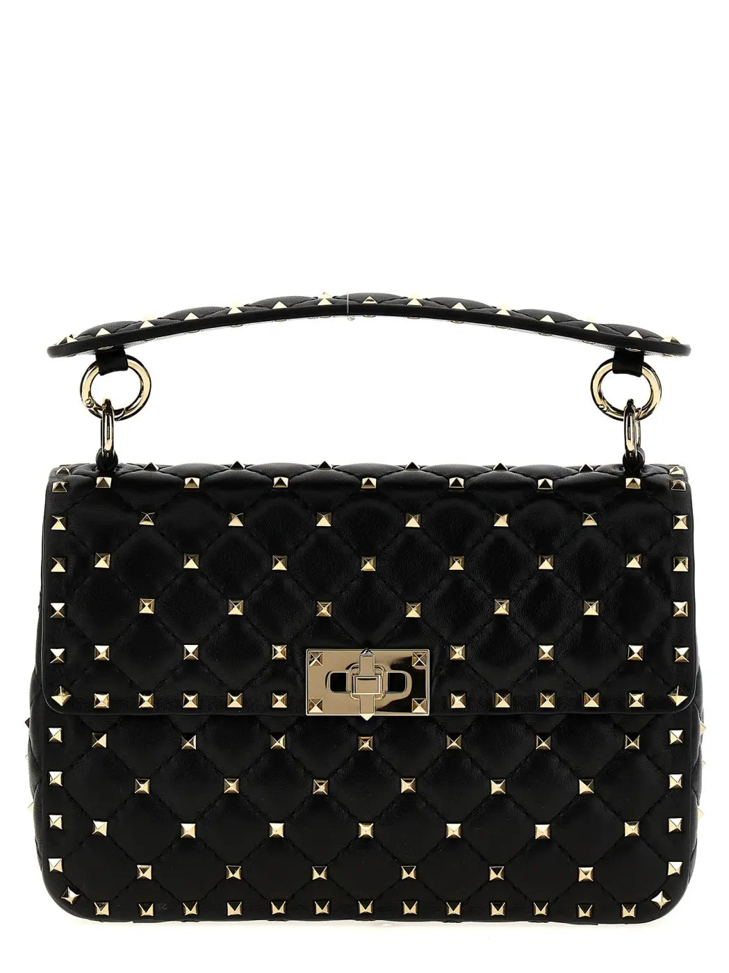 Valentino Garavani Black Lamb Leather Shoulder Bag