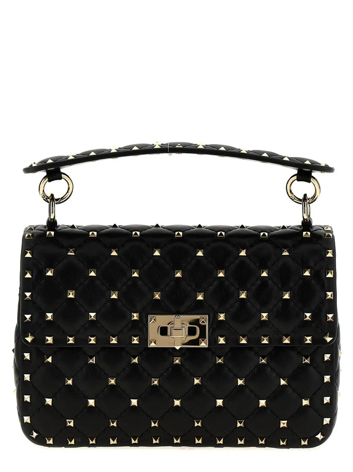 Valentino Garavani Black Lamb Leather Shoulder Bag