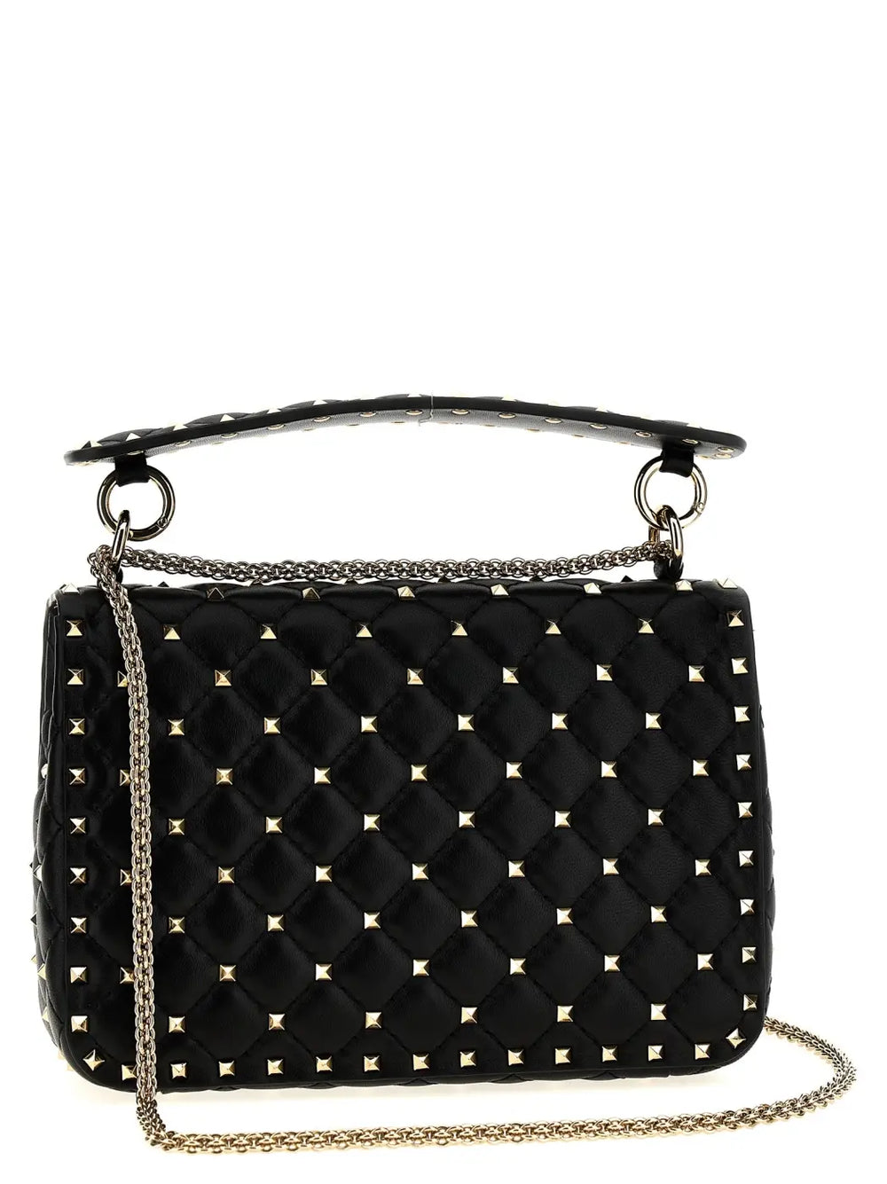 Valentino Garavani Black Lamb Leather Shoulder Bag