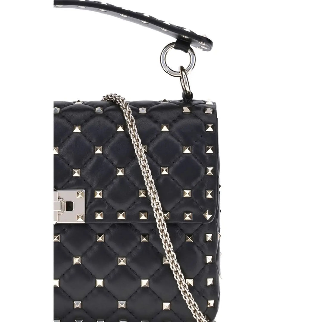 Valentino Garavani Black Lamb Ovis Aries Shoulder Bag