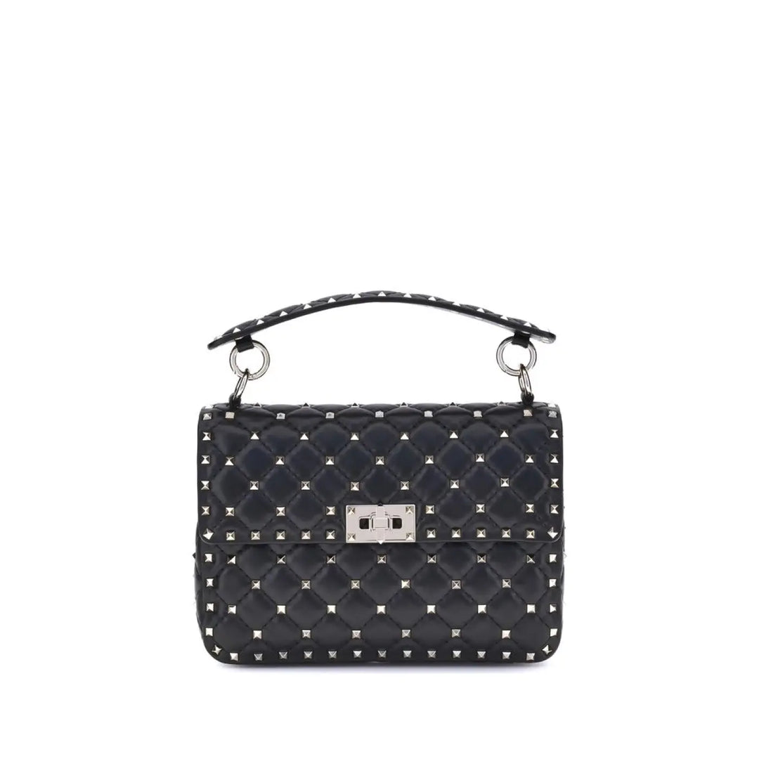 Valentino Garavani Black Lamb Ovis Aries Shoulder Bag