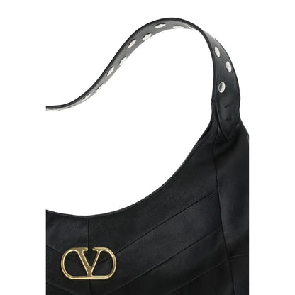 Valentino Garavani Black Lamb Ovis Aries Shoulder Bag