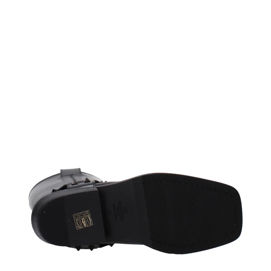 Valentino Garavani Black Leather Boots