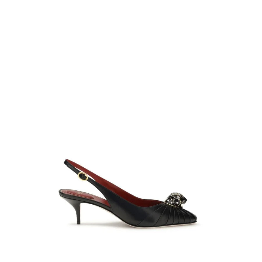 Valentino Garavani Black Leather Pumps