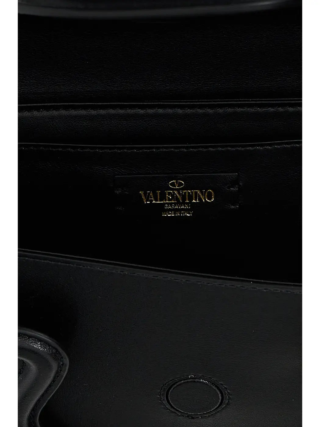 Valentino Garavani Black Leather Shoulder Bag