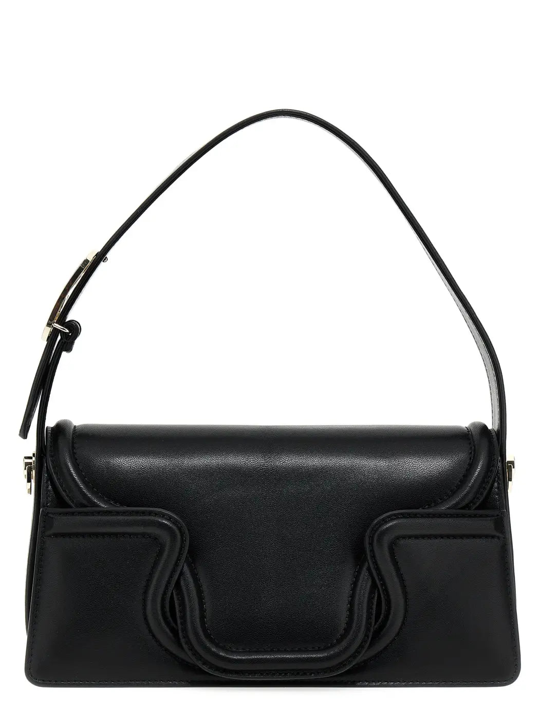 Valentino Garavani Black Leather Shoulder Bag