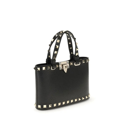 Valentino Garavani Black Leather Shoulder Bag
