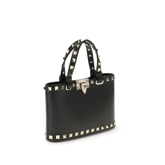 Valentino Garavani Black Leather Shoulder Bag