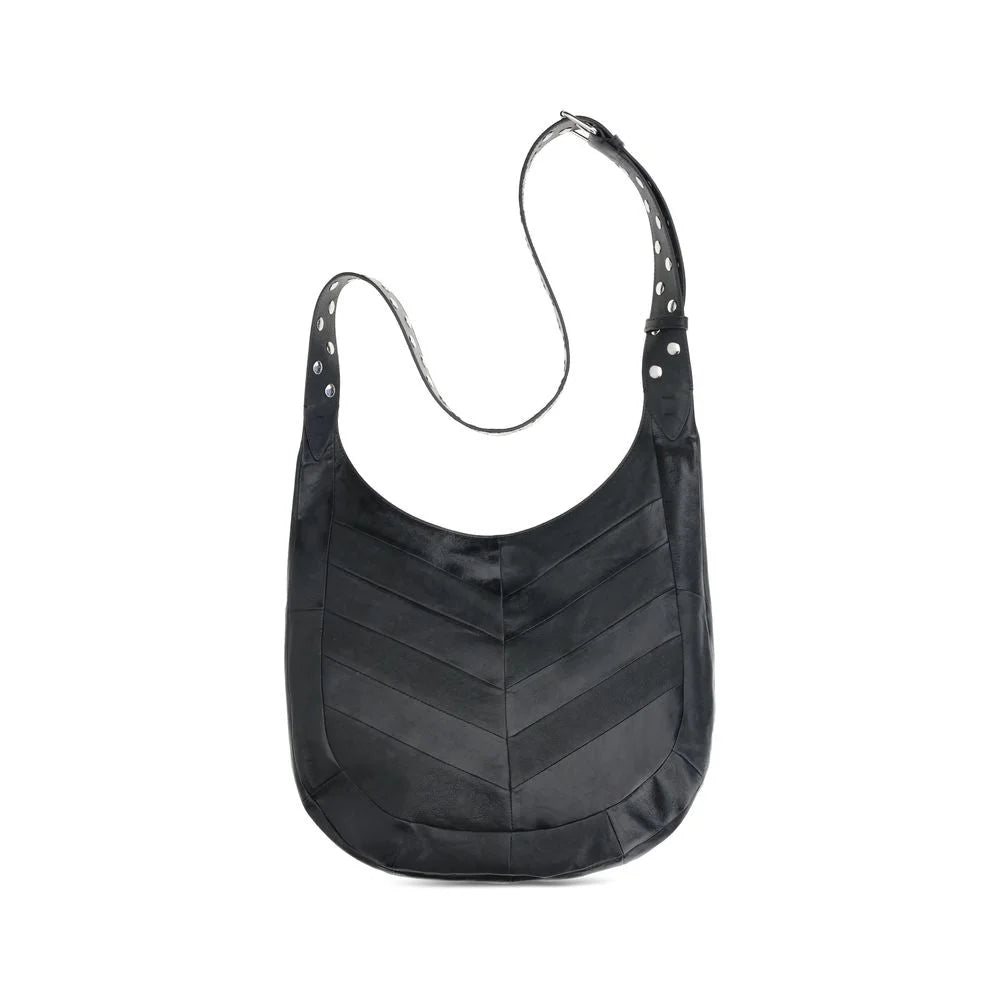 Valentino Garavani Black Leather Shoulder Bag