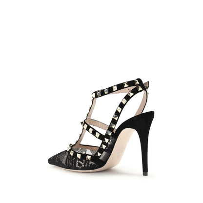 Valentino Garavani Black Polyamide Platform Pumps