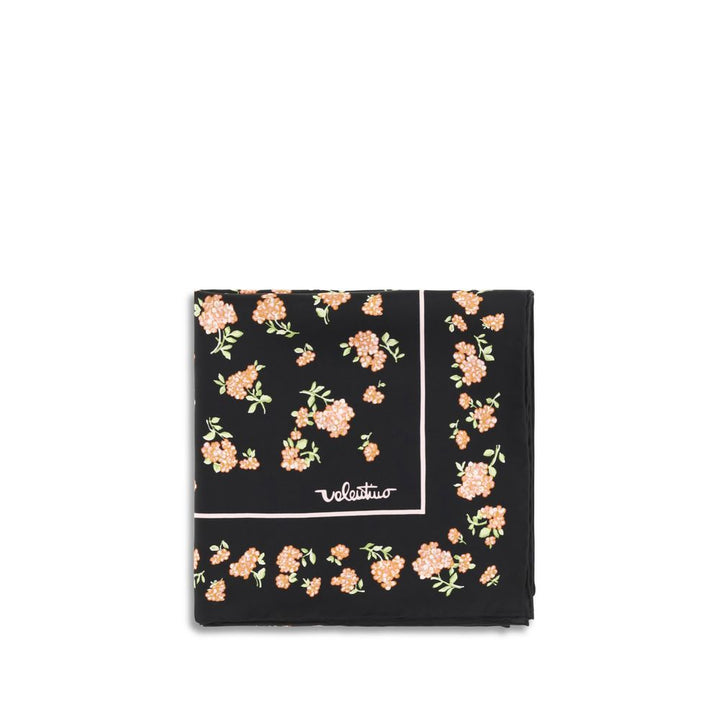 Valentino Garavani Black Silk Scarf