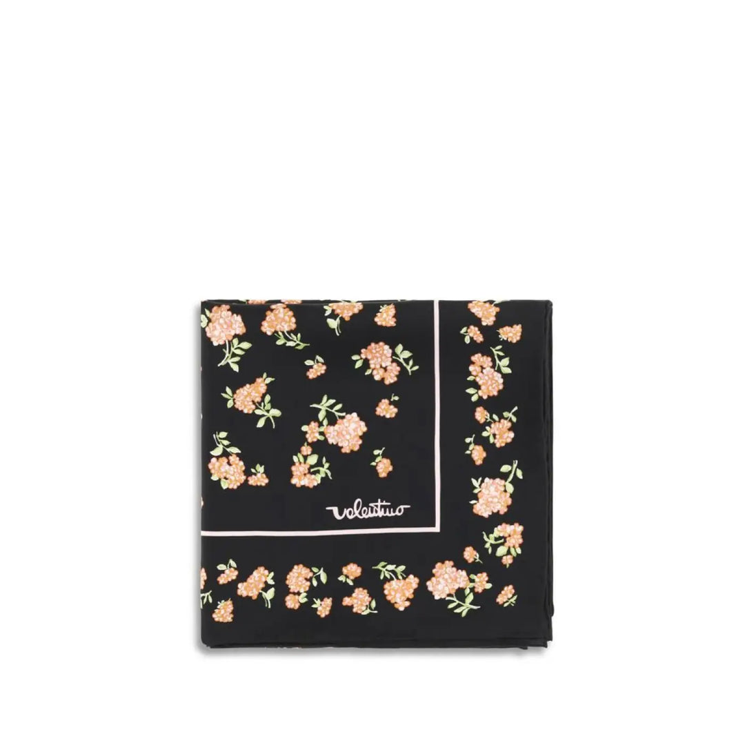 Valentino Garavani Black Silk Scarf