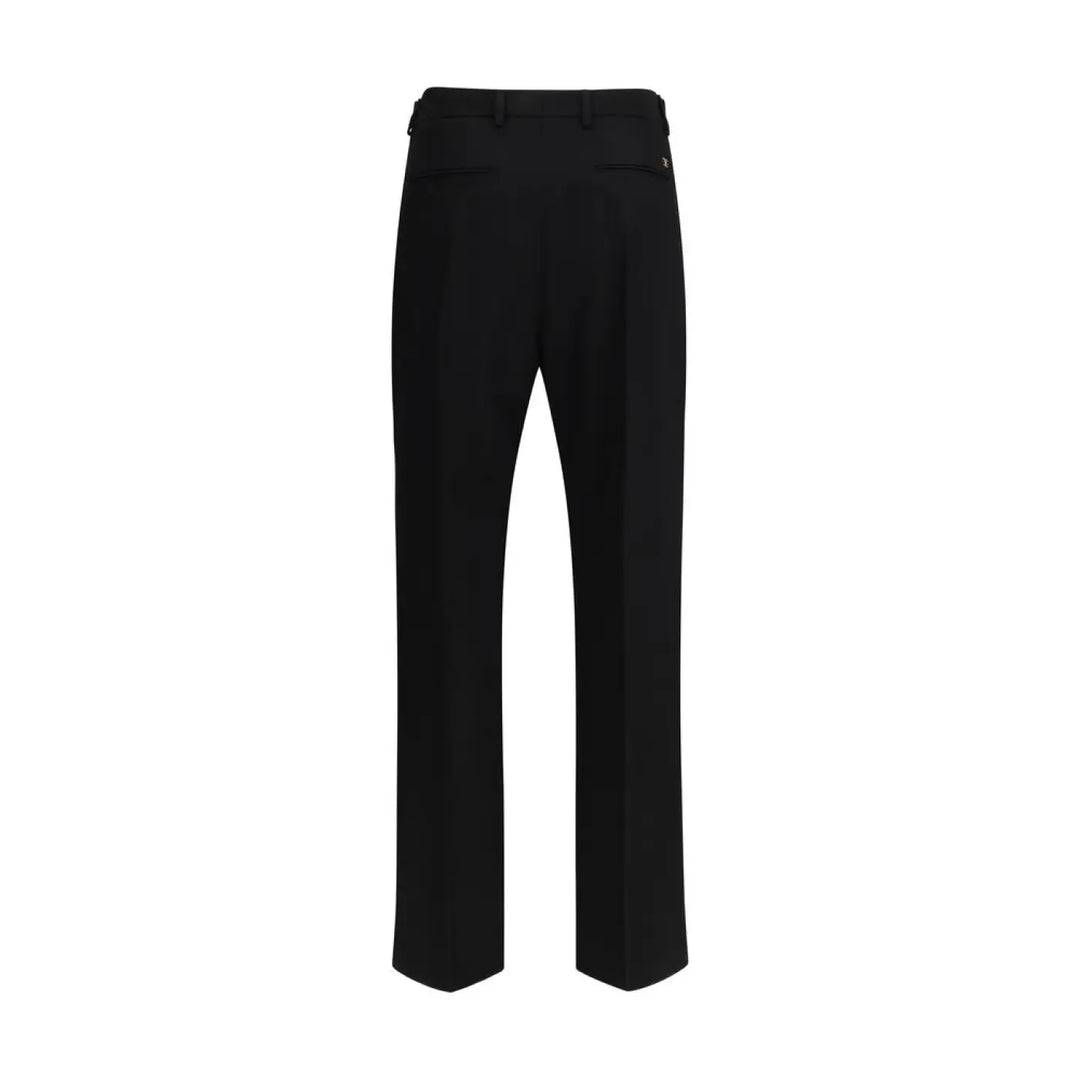 Men’s Valentino Garavani Black Wool Oves Aries Dress Pants