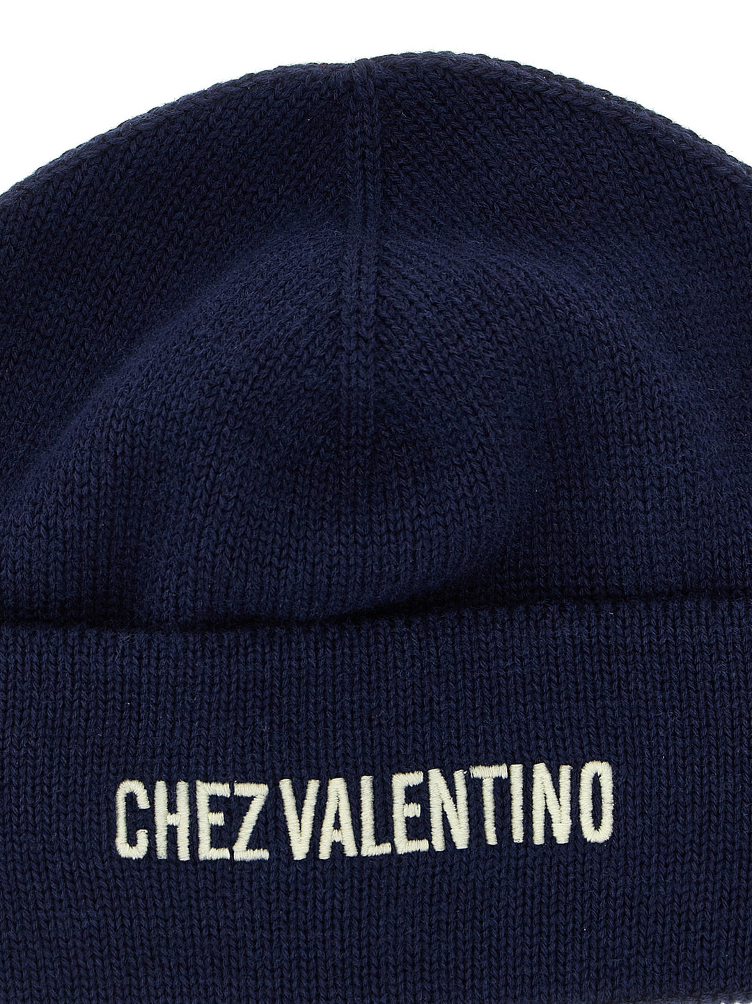 Valentino Garavani Blue Cotton Beanie