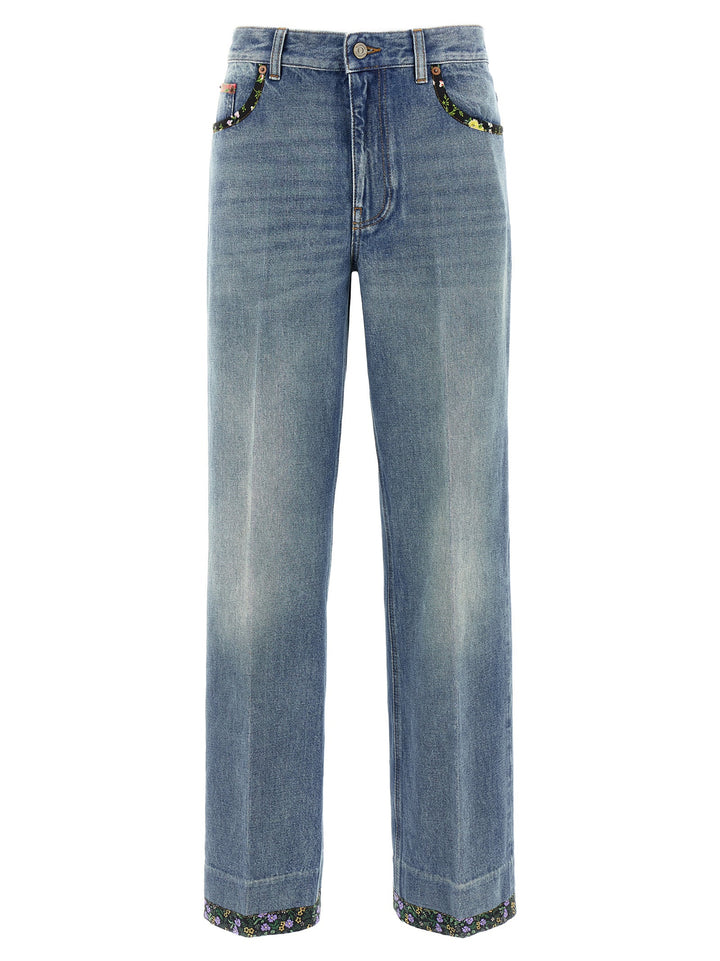 Valentino Garavani Blue Cotton Jeans Denim