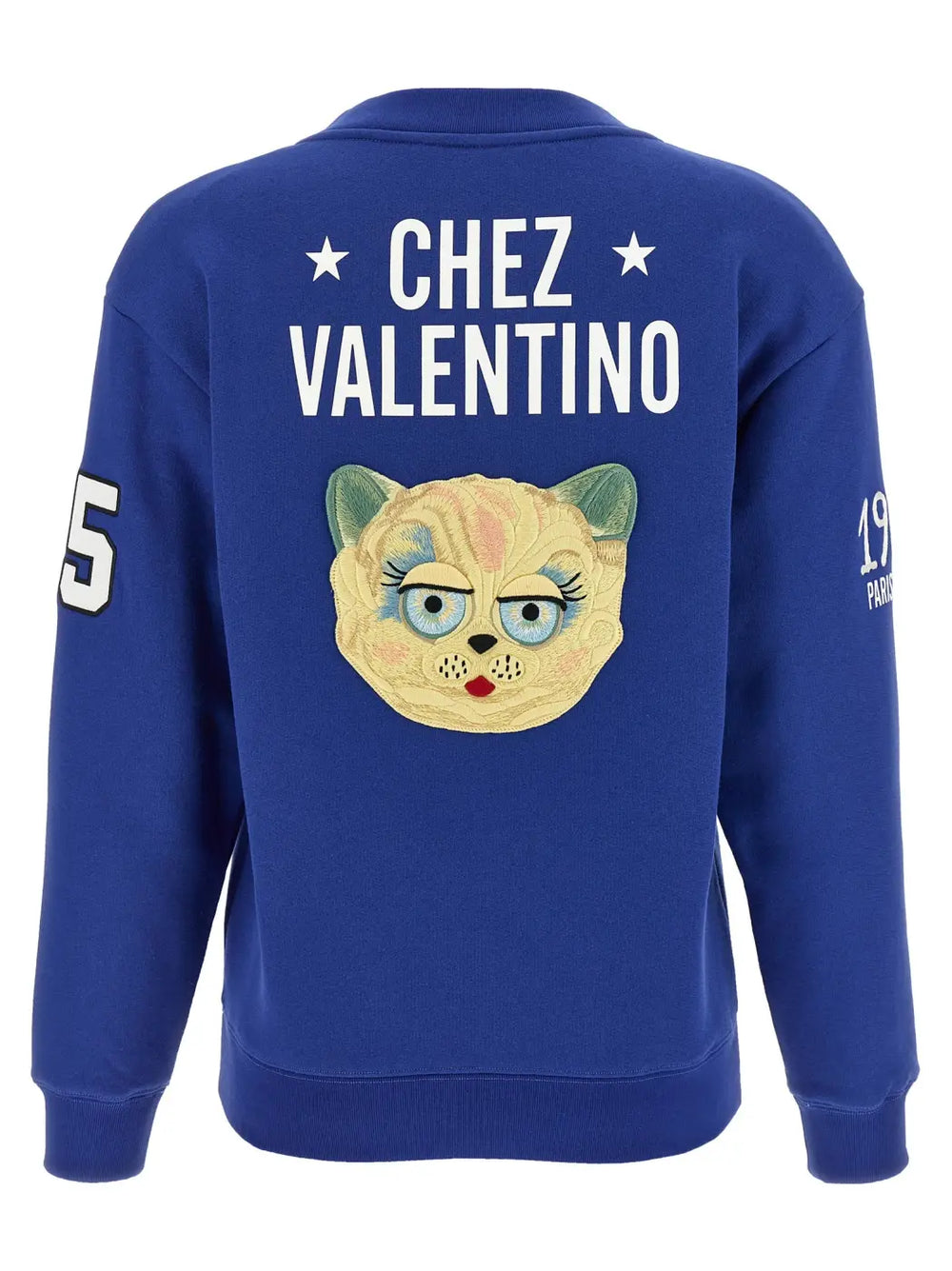 Valentino Garavani Blue Cotton Sweatshirt