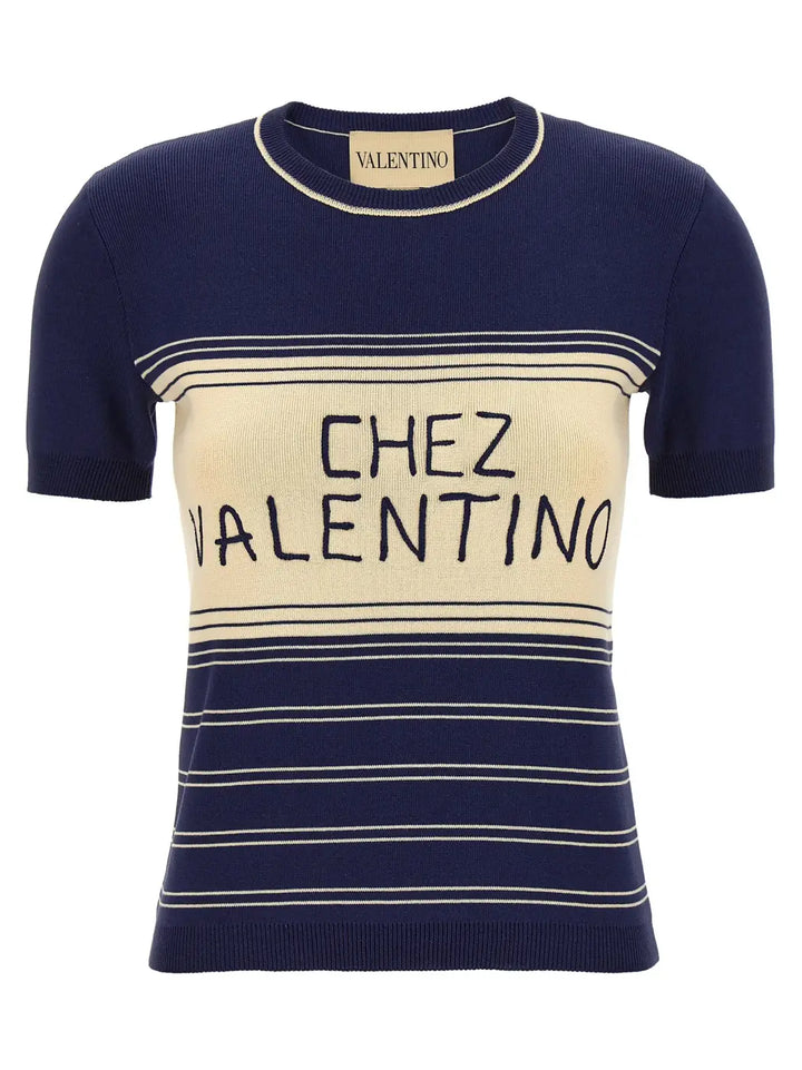 Valentino Garavani Blue Cotton T-shirt