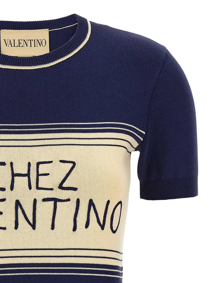 Valentino Garavani Blue Cotton T-shirt