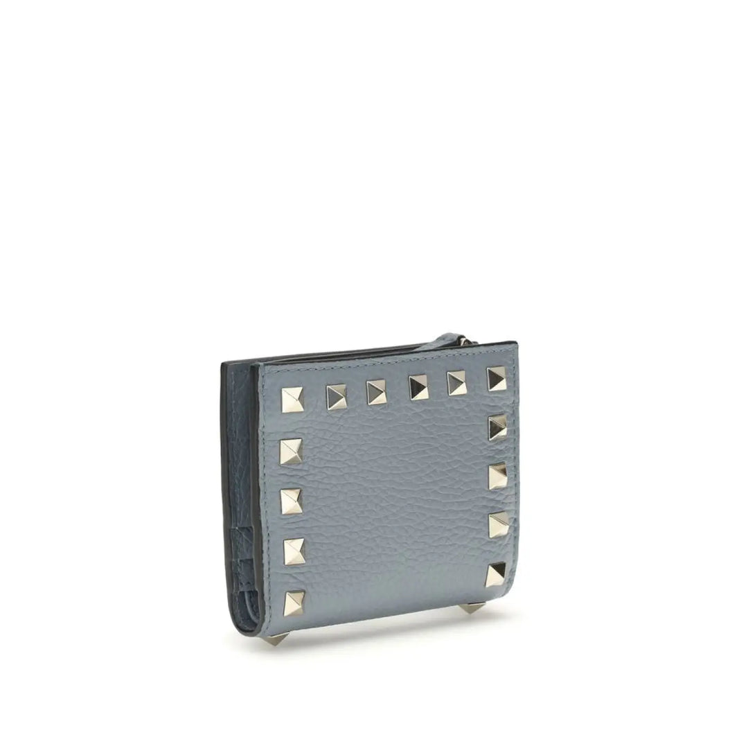 Valentino Garavani Blue Lamb Ovis Aries Wallet