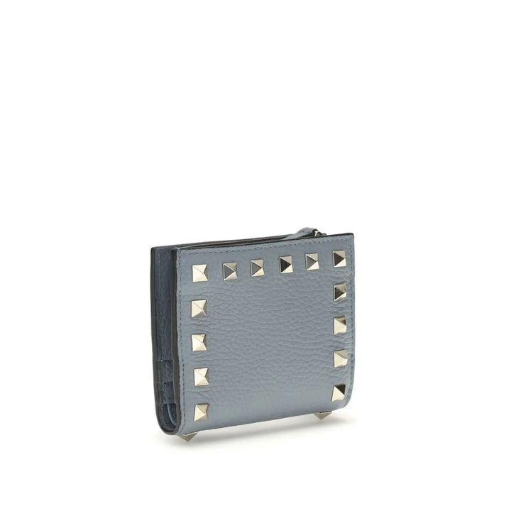 Valentino Garavani Blue Lamb Ovis Aries Wallet