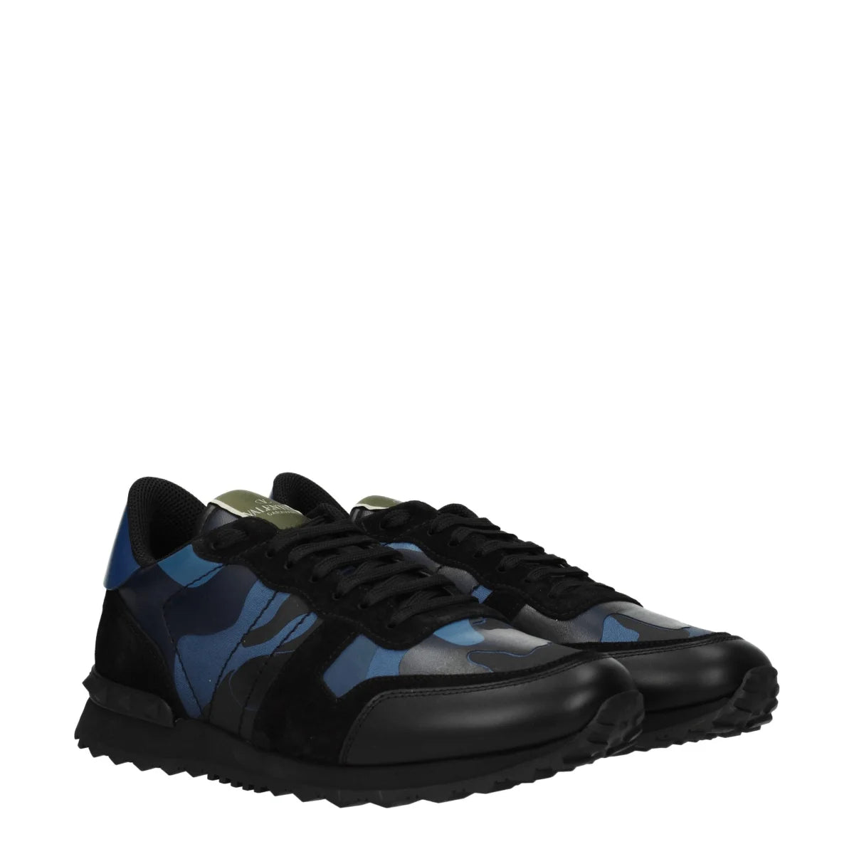 Valentino Garavani Blue Leather Sneakers with Studs MPN S0723TCCGS5