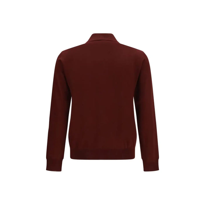 Valentino Garavani Bordeaux Wool Oves Aries Polo Shirt