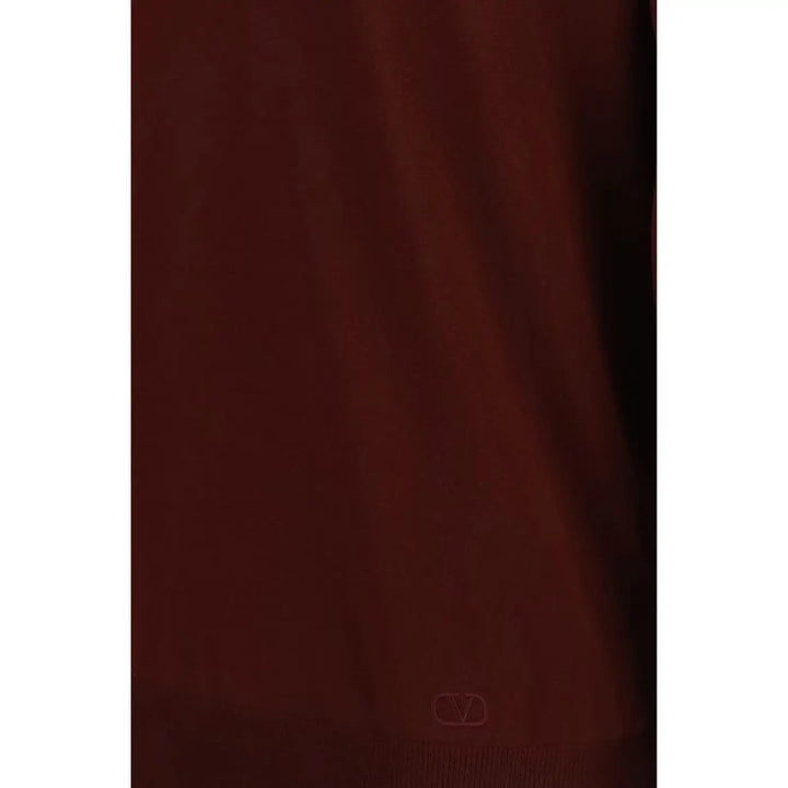 Valentino Garavani Bordeaux Wool Oves Aries Polo Shirt