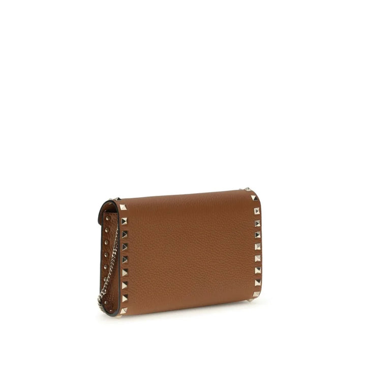 Valentino Garavani Brown Calf Leather Bos Taurus Wallet