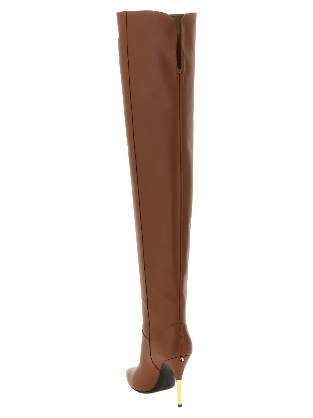 Valentino Garavani Brown Calfskin Over the Knee