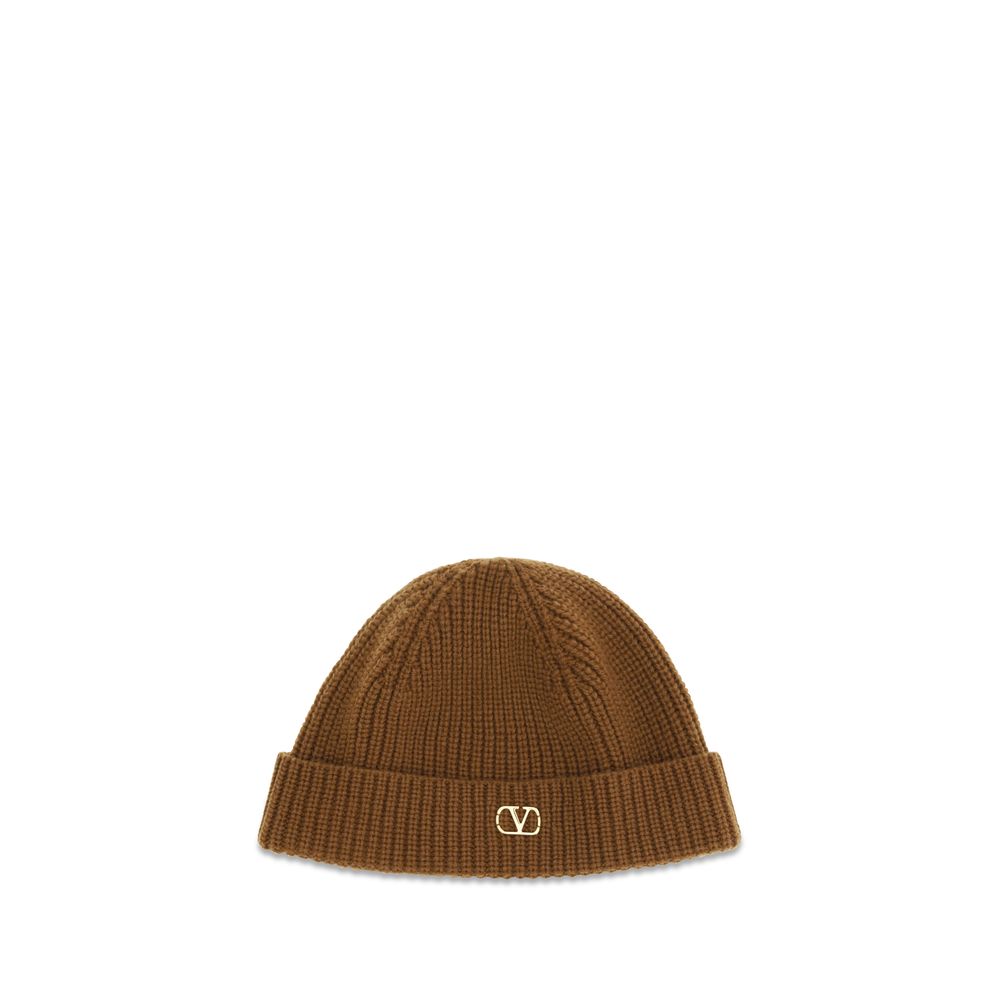 Valentino Garavani Brown Cashmere Beanie