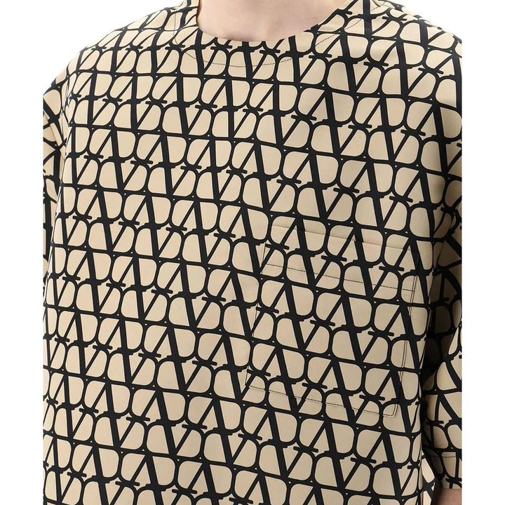 Valentino Garavani Brown Silk T-shirt