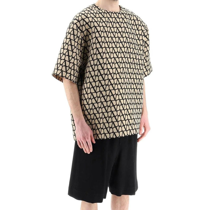 Valentino Garavani Brown Silk T-shirt