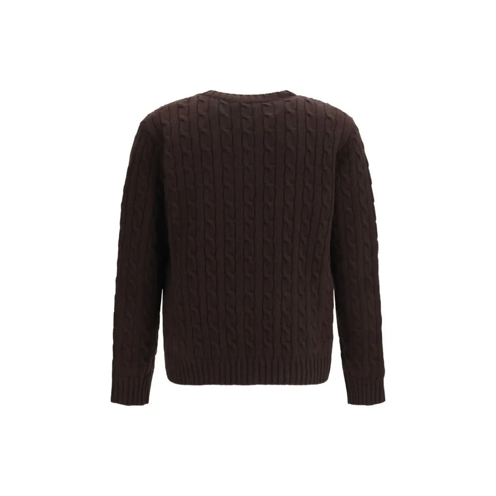 Valentino Garavani Brown Wool Oves Aries Cardigan