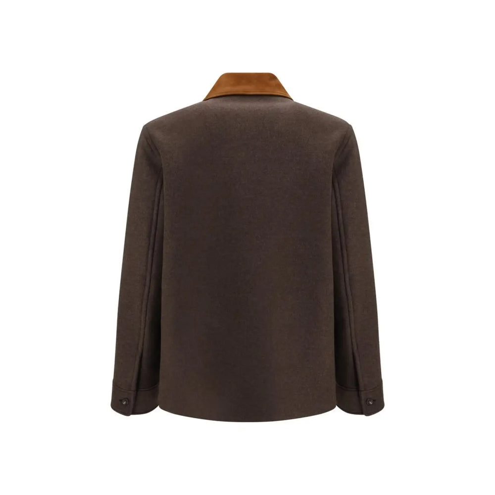 Valentino Garavani Brown Wool Oves Aries Full-length Jacket