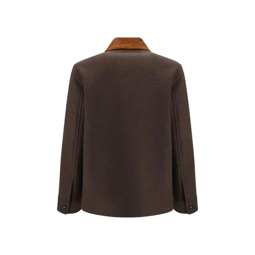Valentino Garavani Brown Wool Oves Aries Full-length Jacket