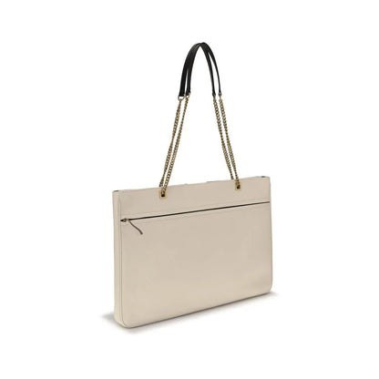Valentino Garavani Cream Lamb Ovis Aries Shoulder Bag