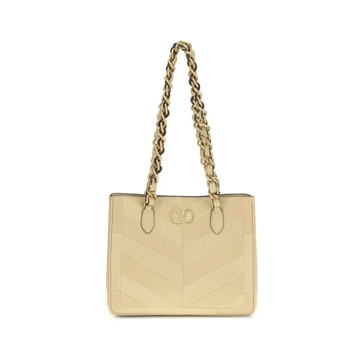 Valentino Garavani Gold Napa Leather / Calf Bos Taurus Shoulder Bag